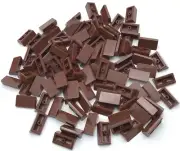 Lego 100 New Reddish Brown Slope 30 1 x 2 x 2/3 Sloped Pieces