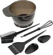 LOLIPPYY 5Pcs Hair Dye Tool Kit Complete Hair Coloring Set for DIY Tinting Portable Applicator for Home and Salon Use Durable Brushes and Bowl for Easy Cleanup