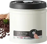 CoffeeGator Coffee Canister - Stainless Steel Airtight Coffee Jar, Coffee Beans Storage | Kitchen Food Storage Container, Piece Press Vacuum Sealed Organiser for Coffee Beans Nuts Cereal Sugar