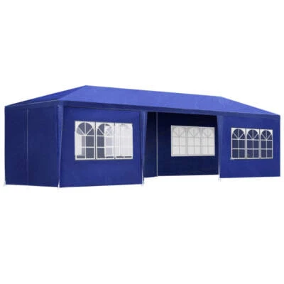 Instahut Gazebo 3x9m Marquee Wedding Party Tent Outdoor Camping Side Wall Canopy