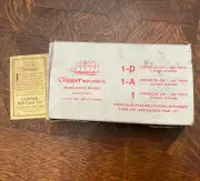 ONE BOX 13 Pieces NOS Clipper Belt Lacer Co. Vintage NO. 1 6-3/8" BELT HOOKS