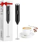 Milk Frother Handheld, Electric Foam Maker with Stainless Steel Whisk, Hand D...