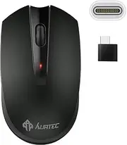 Type C Wireless Mouse, AURTEC 2.4GHz USB C Wireless Mice for Chromebook,USB C Laptop and More USB C Devices