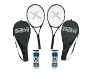 Xcello Sports 2-Player Aluminum Tennis Racket Set - Includes Two Rackets. 27"
