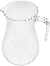 FONDOTIN Plastic Juice Pitcher with Handle Beverage Decanter for Wine Milk and Juice Versatile Serving Kettle for Home Bar and Ktv Use Easy to Clean