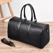 KAXPRA Hagstrom Vegan Leather PU Duffel Bag, Black