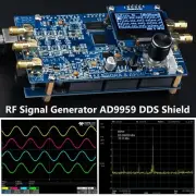 DDS AD9959 Shield RF Signal Generator 4 Sync Channels 225MHz @600MHz NO ARDUINO
