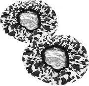 2 Pcs Hair Mask Cap Lip Gloss Tube Eye Cream Lamp Head Socket Coffee Grinders for Home Use Double Shower Cap Adult Humidifier Hair Accessories for Heated Cap Black Tin Foil