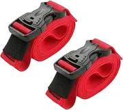 BESPORTBLE 2Pcs Heavy Duty Nylon Luggage Straps with Quick Release Buckle Outdoor Camping Gear for Securely Fixing Luggage Bags and Supplies