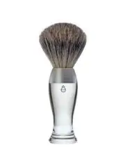eShave Fine Badger Shaving Brush Clear Brand New
