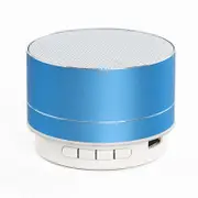 Wireless Bluetooth Speaker Metal Mini Portable Sound with Mic MP3 Music Play Loudspeaker Blue