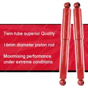 2x Rear SKORCHED 4'S Shocks for Toyota Hilux LN RN YN 65 67 105 106 107 110 111