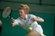 Boris Becker of West Germany in action at Wimbledon, circa June 1 - Old Photo 23