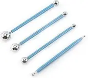 Stainless Steel Ball Shape Modeling Tool Set Clay Smooth Tools for Cake Decorating
