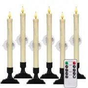 Homemory 6 Pcs Window Candles with Remote Timer Dimmer, Christmas Candles for...