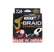 Daiwa P.E Line J Braid Expedition X8 300m 60lb Multi (3651)