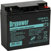 Drypower 12SB18TL12V 18Ah Long Life Standby SLA AGM Battery