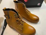 TOTO Men's size 7 Oxhide Increasing Elevator Lace Up Work Style Boots