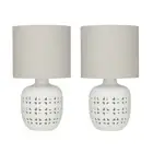 Amalfi Cassar Table Lamp Set of 2 Bedside Bedroom Lamps