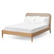 Asta 150cm Queen Sized Bed - Beige