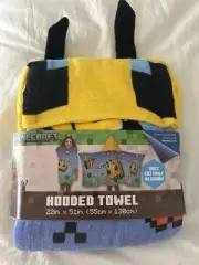 Kids Minecraft Hooded Towel, kids bath beach towel, 22x51, cotton new #8583