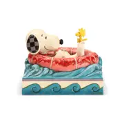 Peanuts by Jim Shore Snoopy and Woodstock in a Floatie