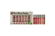 TheBalm Meet Matte Hughes Mini Long-Lasting Liquid Lipsticks Set by the Balm for Women - 6 Pc 0.04oz Lipstick - Adoring, 0.04oz Lipstick - Calm, 0.04oz Lipstick - Charming, 0.04oz Lipstick - Ambitious, 0.04oz Lipstick - Patient, 0.04oz Lipstick - Brave