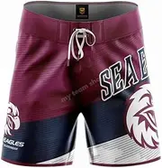 [Ashtabula] NRL Barrel Board Shorts - Manly Sea Eagles - Swim - Adult