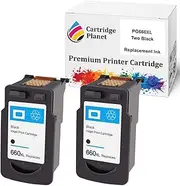 [Cartridge Planet] 2 Black Compatible Ink for Canon PG-660XL PG660XL for Canon TR7060 TR7060a TS5360 TS5360a TS5365