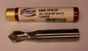 Melin AMG-1616-DP Drill Point 1/2" Dia 3" OAL 2 Flute 90 degree NEW Carbide
