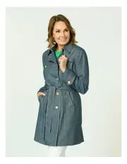 [Fella Hamilton] Icon Stretch Denim Trench Coat in Indigo
