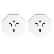 2x Tosca IB Travel Compact Power Adapter Converter Plug - UK/HK Compatibility
