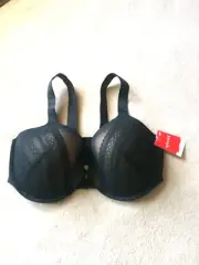 Spanx 40DD Vblk/tstdotml Bra-LLelujah Illusion Lace Underwire Bra #30061R NWT