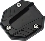 jininshengxindianzi Universal Electronic Motorcycle E-Bike Scooter Kickstand Extender Foot Side Stand Extension Pad Support Plate Anti-Skid Base (Color : Black)