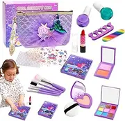 Children's Makeup Set - 22X/Set Safe Little Girl Makeup Set - Creative Washable Makeup Set Toy, Funny Kids Washable Makeup Girl Toys for Kids, Home Aged 3-12