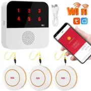 Wireless Caregiver Pager Patient SOS Call Button Lift Alert Systems For Disabled