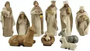 Christ Birth of Jesus Resin Ornament Nativity Figurine Set, Christ Birth of J...