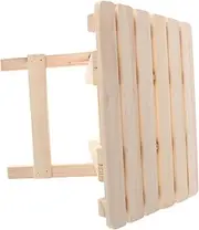 Folding Wooden Stool Portable Outdoor Picnic Chair Lightweight Collapsible Bath Seat for Minimalist Design for Camping Hiking Travel Family Gatherings