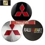 適用於4片組 56MM 專用於三菱 RALLIART 改裝輪轂中心蓋貼標 輪轂貼 車輪輪胎貼紙裝飾標 改裝 CLOT