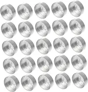 OFFIGAM 50Pcs Tea Light Case Aluminum Candle Holder for DIY Crafts High Temperature Resistant Candle Cup Containers for Homemade Projects and