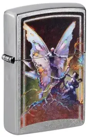 Zippo Frank Frazetta Mythical Fairy Street Chrome 48377