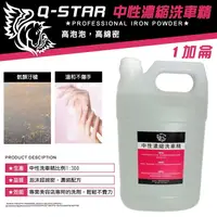 在飛比找松果購物優惠-Q-STAR 濃縮洗車精 -1加侖【特級1:300濃縮配方】