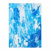 Blue White Art Painting Canvas Print