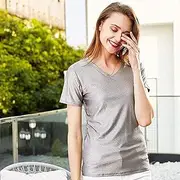 [YILEFU] Maternity Clothing for Radiation Protection,EMF Anti-Radiation Clothes Conductive/Shielding EMF Anti Radiation Protection Silver Fabric RFID-Blocking