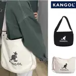韓國 KANGOL 帆布包 袋鼠 單肩斜挎包 托特包 INS風 休閒 側肩包 女生包包 帆布袋