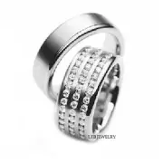 PLATINUM DIAMOND WEDDING BANDS, PLATINUM HIS & HERS MATCHING WEDDING RINGS SET