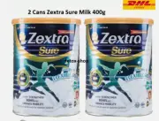 2 Cans Zextra Sure Milk 400g For Knee Back Pain Bone Strengthen - Express Ship