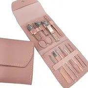 Pedicure & Manicure Tool Kit Portable Set with Nail File Trimmer Eyebrow Trimmer Clip Dead Skin Removal Tool for Hand Foot Care ALKOY