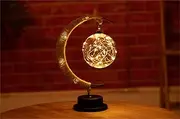 Moon Lamp Hanging Floating Moon Lamp Romantic Holiday Decoration Night Light for Home Bedroom Christmas Festival