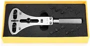 LLF Watch Screw Case Back Opener Remover Repair Tool Large Wrench & 12 Bits (55mm Watch Back case)